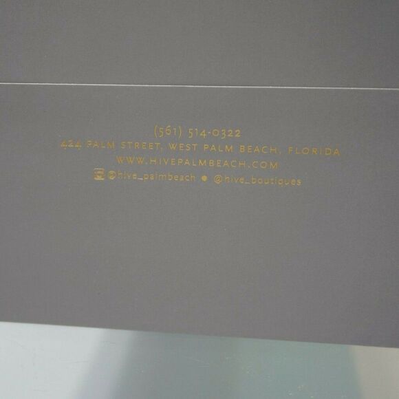 Hive Boutique Store West Palm Beach Florida Totes 2 Paper Gift Bags Rope Handle - Picture 6 of 6